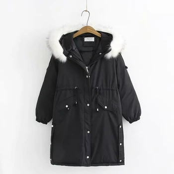 

Plus Size Women's Hooded Winter Coats Long Cotton Outwear Thicken Long Jackets women jacket parka winter parkas