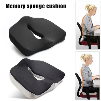 

Hot Memory Foam Seat Cushion Nerve Pain Back Sciatica Pain Relief Hip Shaping Cushion D6