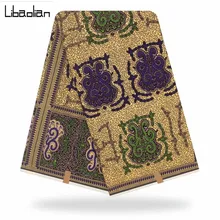 Нигерийская Анкара африканская настоящая голландская восковая печатная ткань хлопок дешевая мягкая восковая Ткань 6 ярдов для платья F912-10