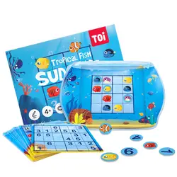Toi с цифрами аквариум Sudoku шахматная игра для детей 4-6 лет Магнитный Рабочий стол логическое мышление родитель и ребенок образование
