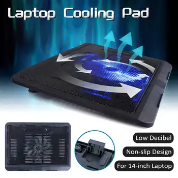 

LEORY Gaming Laptop Cooler Cooling Pad Base Notebook Cooler Computer USB Fan Stand Laptop Cooling Pad for 14 inch Hot sale