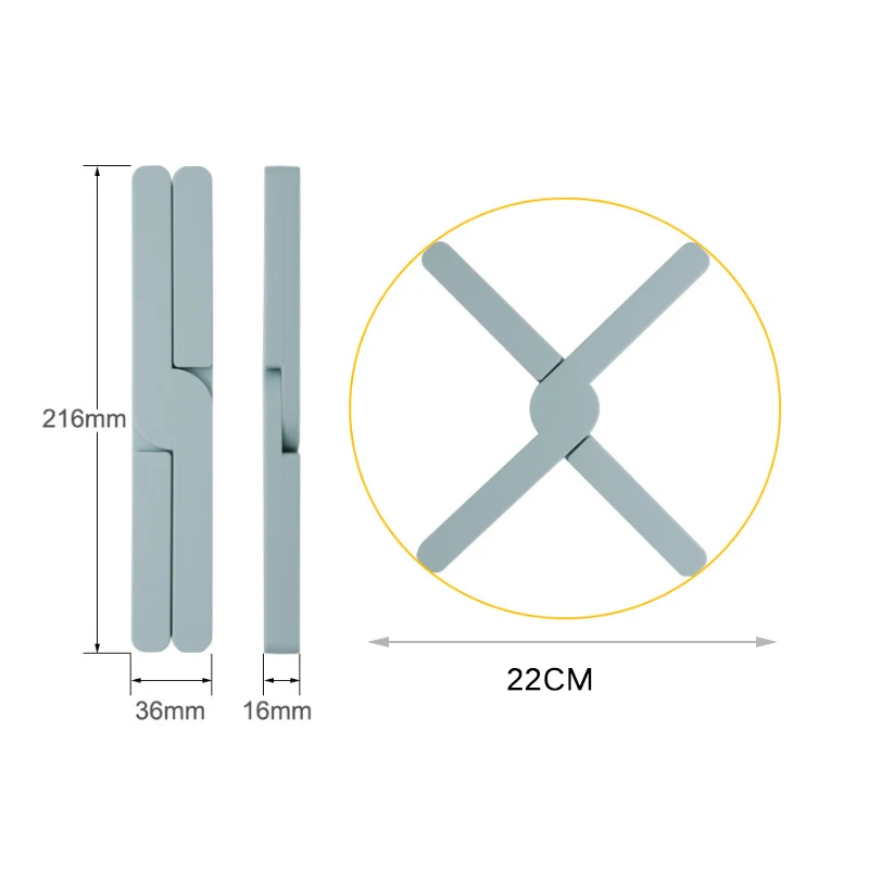 Силиконовый складной кухонный нескользящий держатель для кастрюли, крестовые термостойкие подставки, расширяемый термостойкий стол-подставка, кухонный инструмент