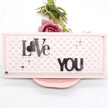 

KLJUYP Slimline Post Edge Metal Cutting Dies Scrapbook Paper Craft Decoration dies scrapbooking