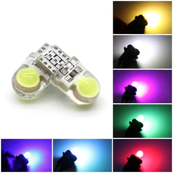 

10PCS T10 W5W 168 194 LED Car Interior Light COB Silica Gel COB 12V Side Wedge Parking Dashboard Dome Bulb Styling Universal Fit