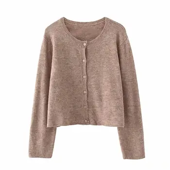 

women gray open stitch sweaters 2020 spring fashion ladies high street outwear chic girls solid sweater