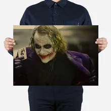 Película clásica JOKER Dark Dawn Knight Vintage Poster Kraft papel Bar Café restaurante occidental pegatina de pared pintura decorativa