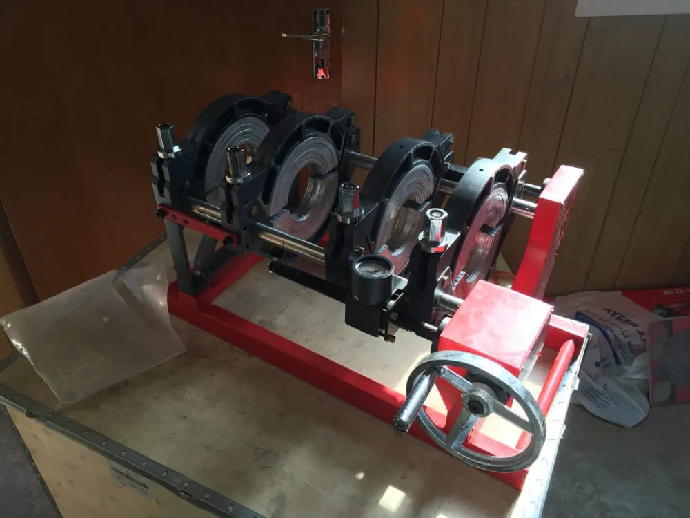 US $727.50 SWTB16063MS FOUR CLAMPS HDPE PIPE BUTT FUSION WELDING MACHINE