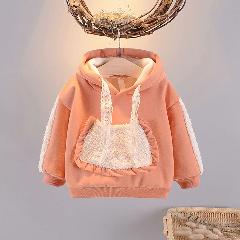 Новая одежда для отдыха с рисунком для маленьких девочек, свитер для малышей, зимний теплый толстый свитер для малышей, рубашки, милый свитер для девочек