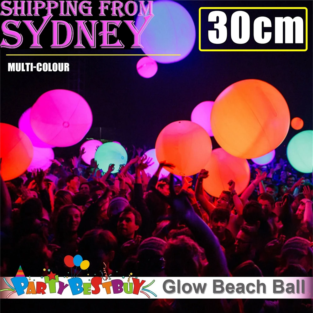 12inches 30cm Glow Beach Ball Glow Sticks balls Party Glow in the dark Glowsticks Wedding Party