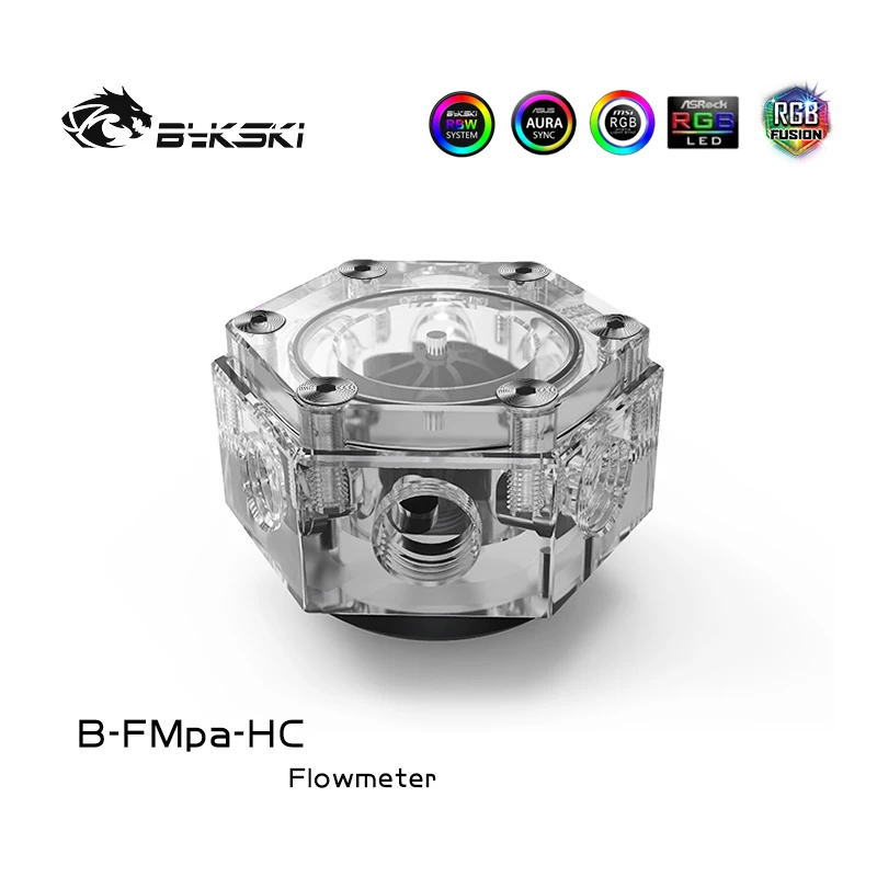 Bykski B FMpa HC 6 way расхода воды G1/4 ''Нитки с 4 вилки водяное охлаждение потока