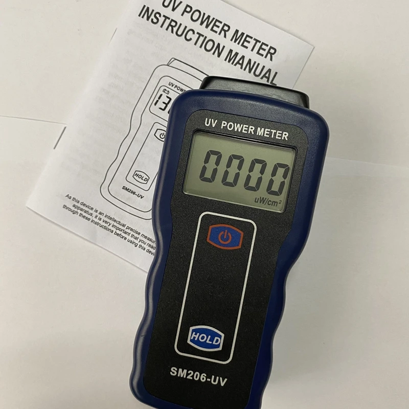 UV Power Meter Digital Display Broadband UV Detector UVA UVB Lamp Solar Film Ultraviolet Light Source Radiation Intensity Tester