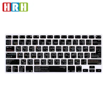 

HRH VIM/VI Russian Functional Shortcuts Keyboard Cover Silicone for MacBook Air Pro Retina 13"15" 17" Keyboard Protective Film