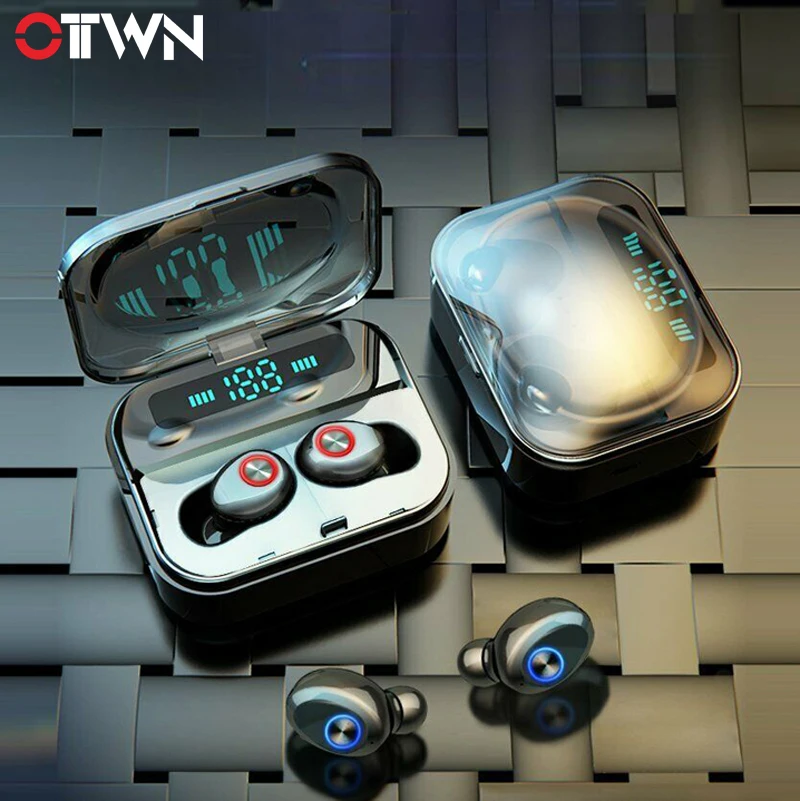 

TWS5.0 Earbud Wireless Bluetooth Headphone LED Display IPX7 Waterproof Headset 6D Stereo HiFi Earphone Power Bank Charing Box