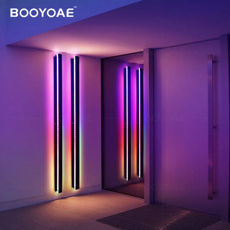 RGB Wall Light Modern Outdoor Porch Colored light Party intelligent ...