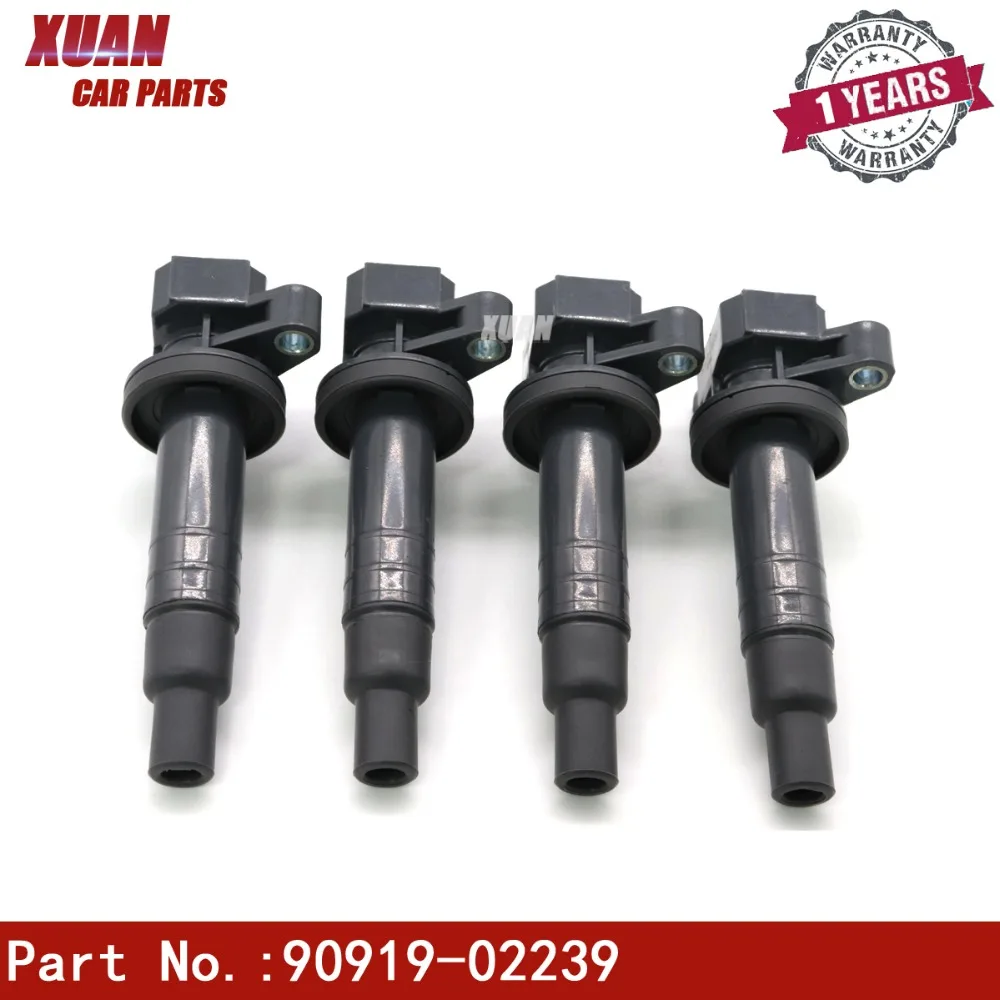 Xuan 4 шт. катушка зажигания 90919-02239 для Toyota Celica GT Corolla Matrix MR2 Spyder Chevrolet Prizm Pontiac Vibe автомобильные катушки