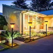 99 светодиодный светильник на солнечной батарее, мерцающий IP65 Водонепроницаемый светодиодный садовый светильник на солнечной батарее, настенный наземный светильник, уличный садовый светильник