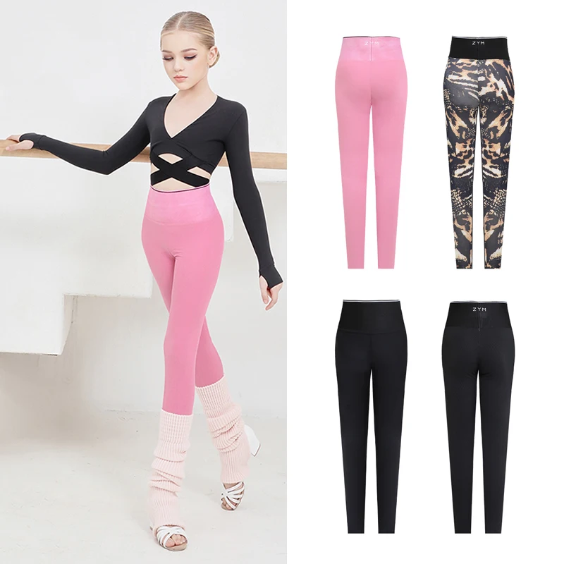 Leggings A Zampa Per Ragazze Valcatch, Vita Alta In Costina, Con Tasche, Per Danza E Yoga, Taglie 4-12 Anni