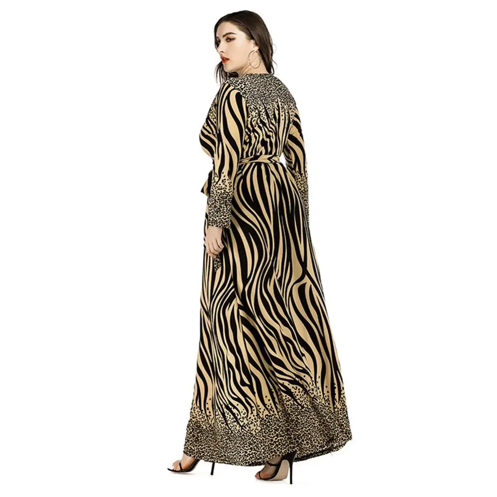 plus size animal print dress