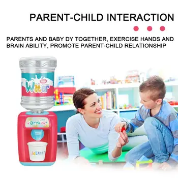 

Children's Mini Water Dispenser Toy Electric Small Appliances Lighting Kitchen Play House Simulation Furniture Playing Game Gift