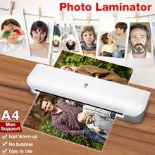 Ye141 pequeno laminador a4 máquina de colagem de papel máquina de estratificação de calor portátil escritório documento foto colando máquina eua