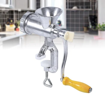 

High Quality Aluminium Alloy Hand Operate Manual Meat Grinder Sausage Beef Mincer Suitable For Table Kitchen Home Practical Tool