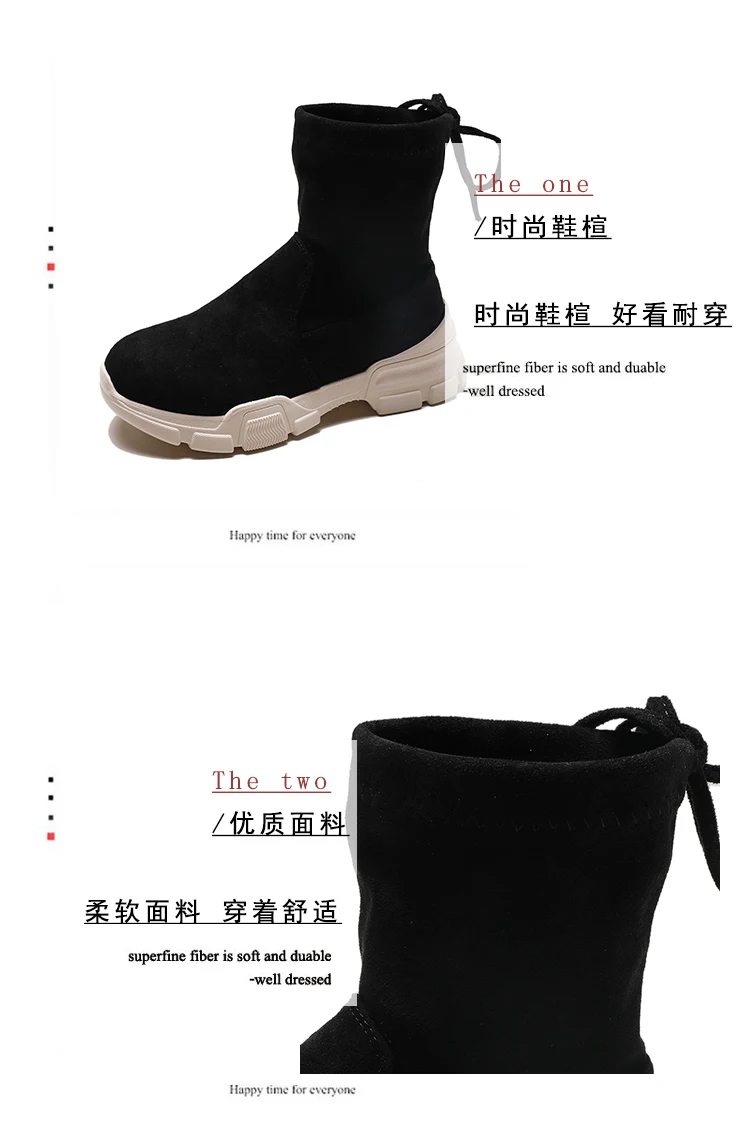 Bootee/женские осенние ботинки г. Брендовая женская обувь модные элегантные сапоги до середины икры на плоской подошве, с круглым носком, на шнуровке, на резиновой подошве