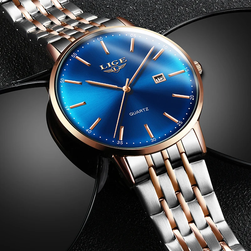 

SUNKTA Women Fashion Rose Gold Quartz Watches Lady Casual Waterproof Simple Wristwatch Gift for Girls Wife Relogio Feminino+Box