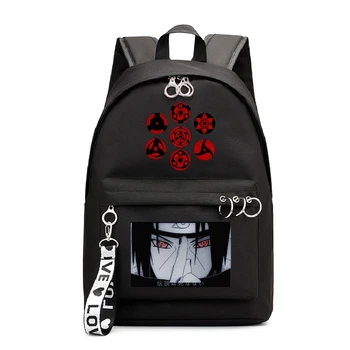 

Anime Naruto Backpack Schoolbag Akatsuki Itachi Sharingan Naruto Girls Laptop Bags Naruto Travel Bag Rucksack for Teens Women