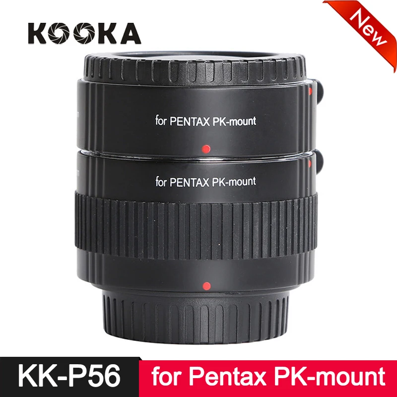

Kooka KK-P56 Metal TTL Extension Tube AF Auto Focus for Pentax PK-mount PK Mount SLR Camera Close-up Macro Photography Image