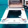 Hot Sale Inflatable Yacht Pool Floating Inflatable Pool For Yacht Water Sea Pool large water air ocean sea swimming pool 2