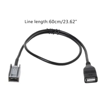 

Hot Aux USB Audio Cable Adapter Female Port Extension Wire For Honda Civic Jazz CR-V