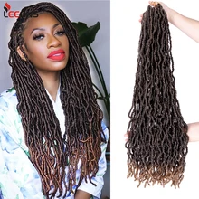 

African Twist Soft Dreadlocks Hair Extensions Synthetic Long Nu Locs Braiding Hair Faux Crochet Hairs Curly Braids Gipsy 36Inch