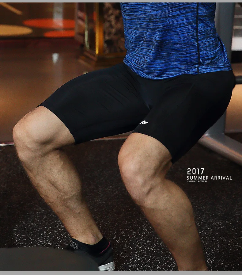 Новые повседневные мужские летние быстросохнущие Стрейчевые брюки для бега спортивные влагоотводящие дышащие шорты
