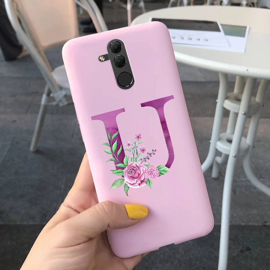 Cute Silicone Letter Phone Case - Soft Protective Cover