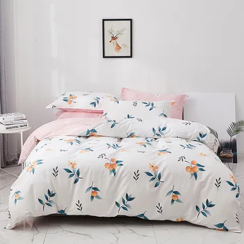 

Pure cotton bed linen sheets Plant Flowers bedding sets Kids Adults duvet cover flower print girls pastoral princess bedspreads