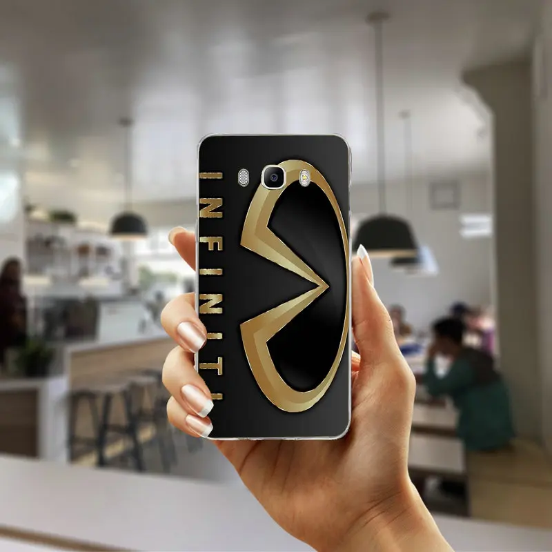 Модный автомобиль Infiniti логотип мягкий ТПУ чехлы для сотового телефона сумка для samsung Galaxy Note 2 3 4 5 8 S2 S3 S4 S5 Mini S6 S7 S8 S9 Edge Plus