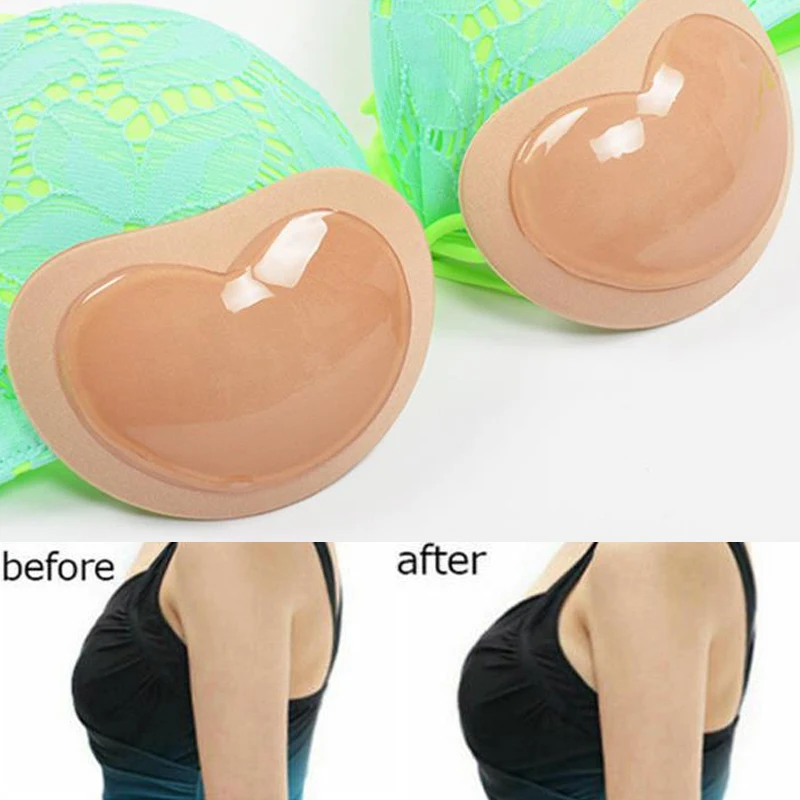 

2023 Bikini Swimsuit Women Chest Pad Sticky Bra Thicker Padded Sponge Removable Invisible Push Up Nipple Cover Girl Cup Stickers