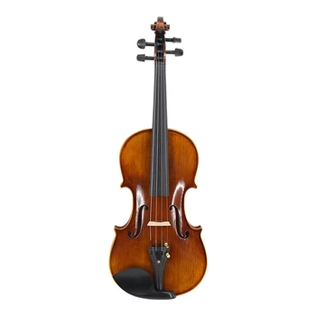

Hand-Craft Full Size Advanced Violin Oil Varnish Natural Flamed Maple Antique Violin Spruce Plate Ebony Fitted