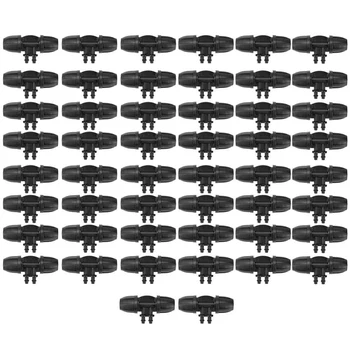 

Big deal 50 Pcs Four-Way Water Hose Connection Garden Irrigation Fitting for 8/12 Hose Water Connection MULTI-WAY PACKAGING