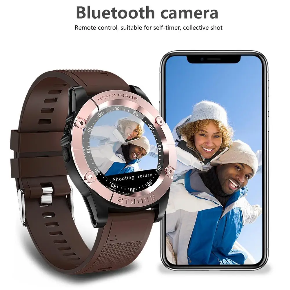 Умные часы Bluetooth спортивные с поддержкой звонков музыки 2G SIM картой tf камерой