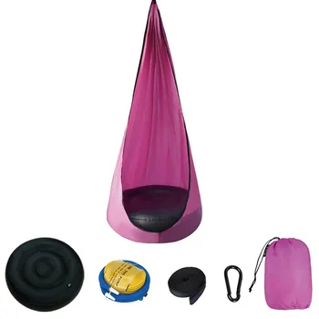 

Able to hold up to 200kg Indoor Outdoor Home Garden Kids Pod Swing Seat Sleeping Hammock Chair Camping