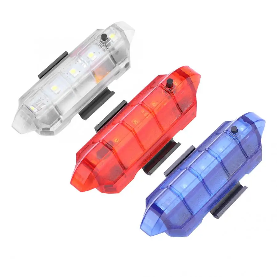 Фара USB перезаряжаемая 5LED велосипедный задний фонарь 4 режима встроенный