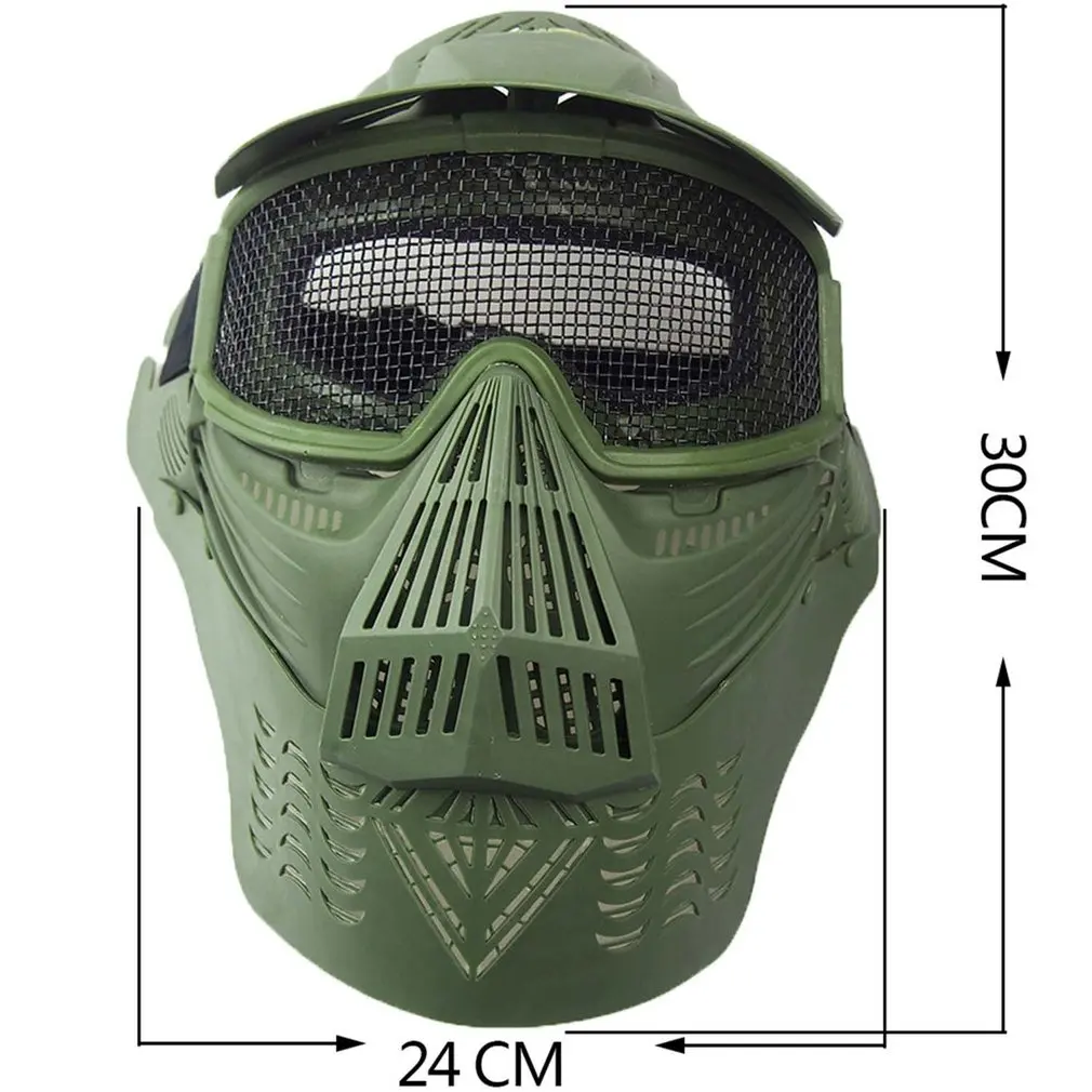 Airsoft маска для лица Уход за кожей лица маска с сеткой легкий Охотничий Тактический Открытый защитный CS Хэллоуин вечерние велосипедная маска для лица
