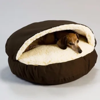 

Pet Cat Dog Thick Sofa Blanket Dog Round Bread Shape Nest Removable Washable Waterproof Dog House Bed Luxury Designer Dog