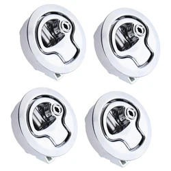 4x Marine Boat Stainless Steel 2' Flush Pull Locker Hatch Latch Lift Handle 60 mm