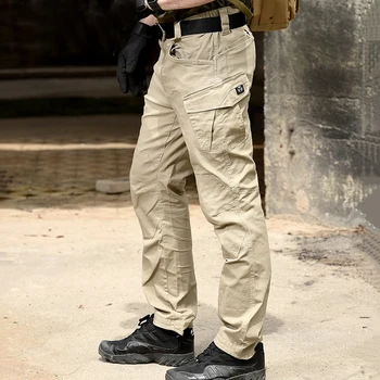 

SWAT Combat Military Tactical Pants Men Large Multi Pocket Army Cargo Pants Casual Cotton Security Bodyguard Trouser