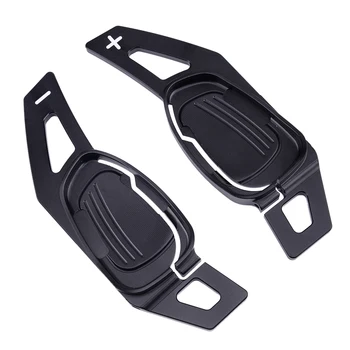 

2pcs Car Steering Wheel Shift Paddle Shifter Extension Aluminum Alloy Black Fit for Audi A5 S3 S5 SQ5 RS3 RS6 RS7