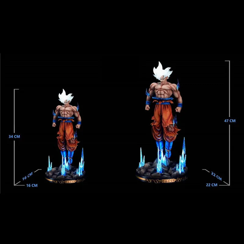 Figura de acción de Dragon Ball Son Goku, estatua de cuerpo completo  Freedom Desire Gong Baishou, retrato de 1/4 y 1/6, juguete Q177 - AliExpress