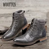 Men's boots Wootten Brand men's leather shoes British Royal Ankle boots Men's autumn footwear Size 8-12 martins shoes #AL601C4 ► Photo 3/6