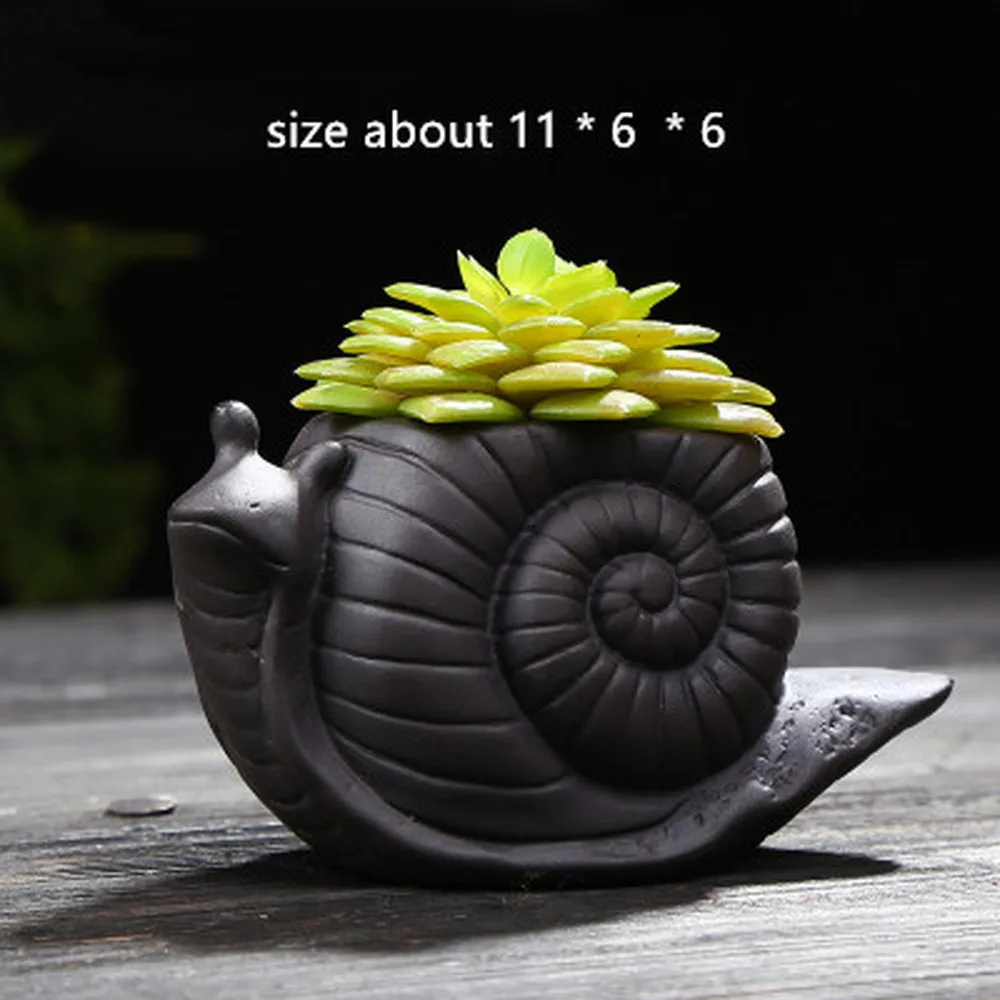 

Garden Flower Pot Making Silicone Clay Mold 3D Cement Snail Flowerpot Mould Concrete Planter Vase Molds